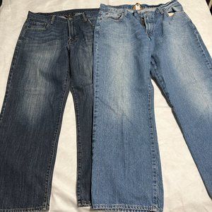 2 Lucky Brand Men's Jeans 36x28 Relaxed Straight Denim and Dungarees Classic